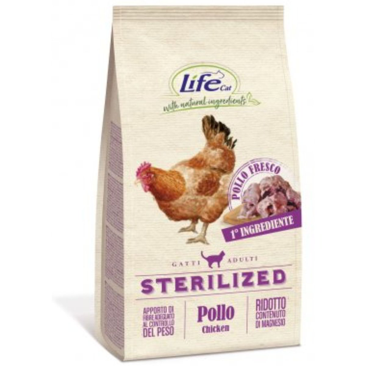 Crocchette Per Gatti Sterilizzati Al Pollo Life Cat G Coop Shop